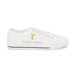 Tasty Tease Men's Low Top Sneakers (White)