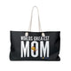 Black World's Greatest Mom Weekender Tote Bag