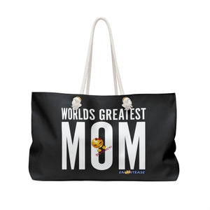 Black World's Greatest Mom Weekender Tote Bag